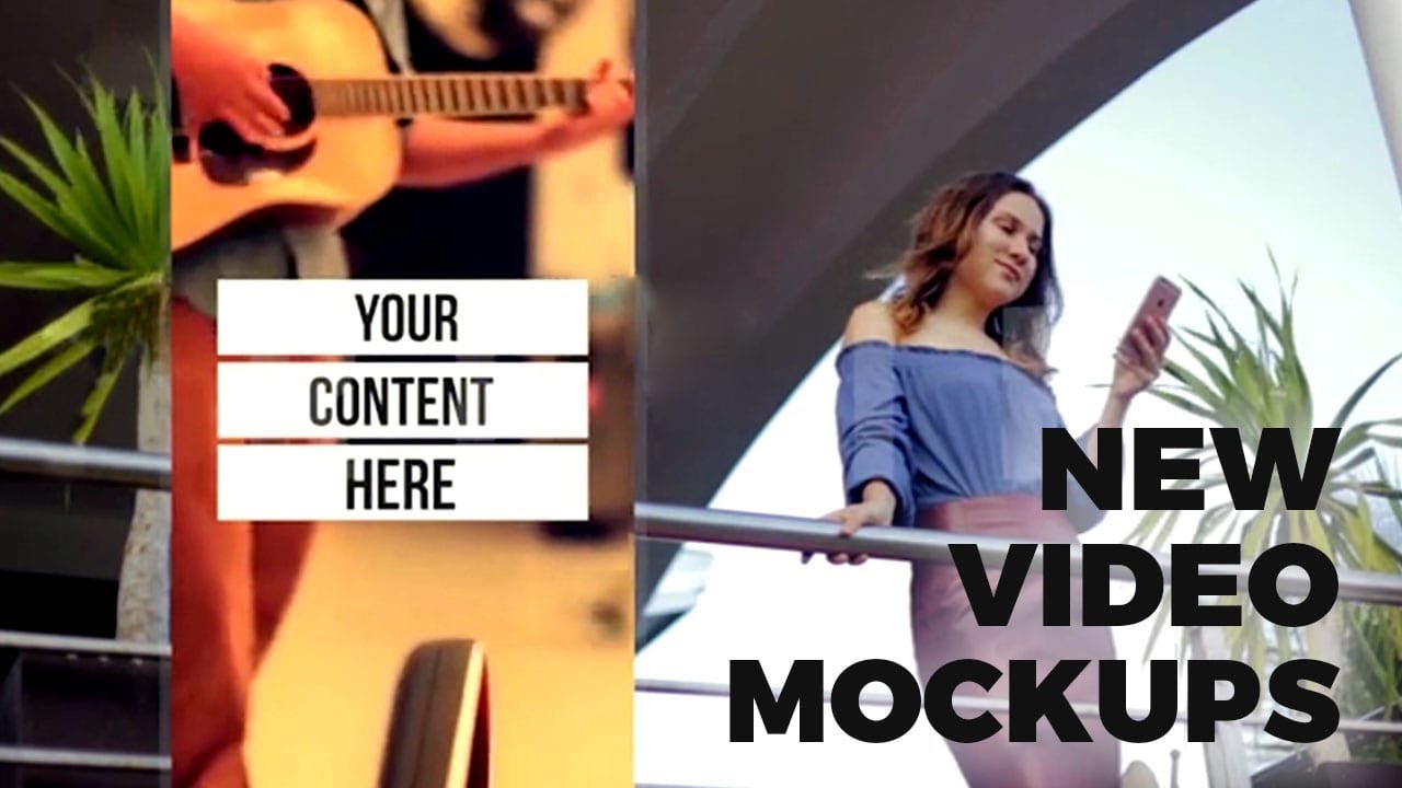 New Video Mockups for your Marketing - DropMock Dec 2018 Release