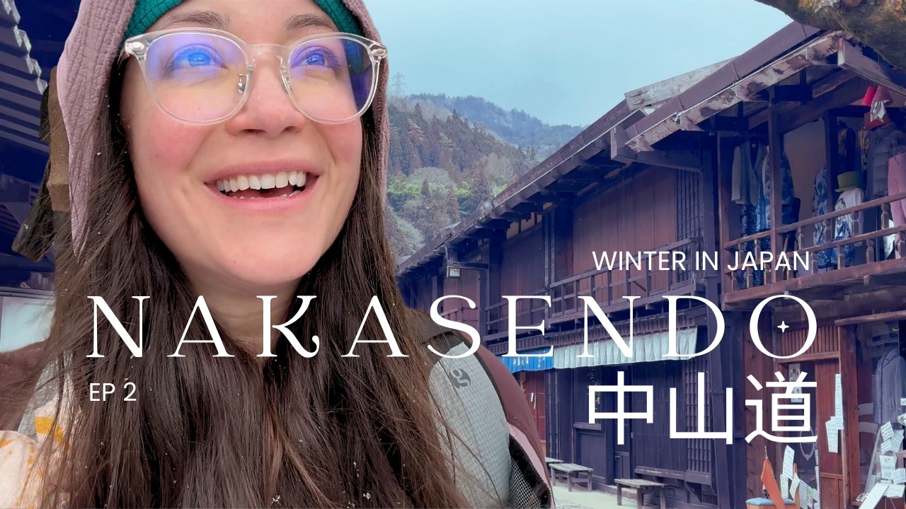 It snowed! The Iconic Nakasendo: Tsumago to Magome-juku | Hiking alone in Japan: Winter Edition
