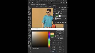 Change Background Color in Photoshop (Keep Original Shadows!) #shorts