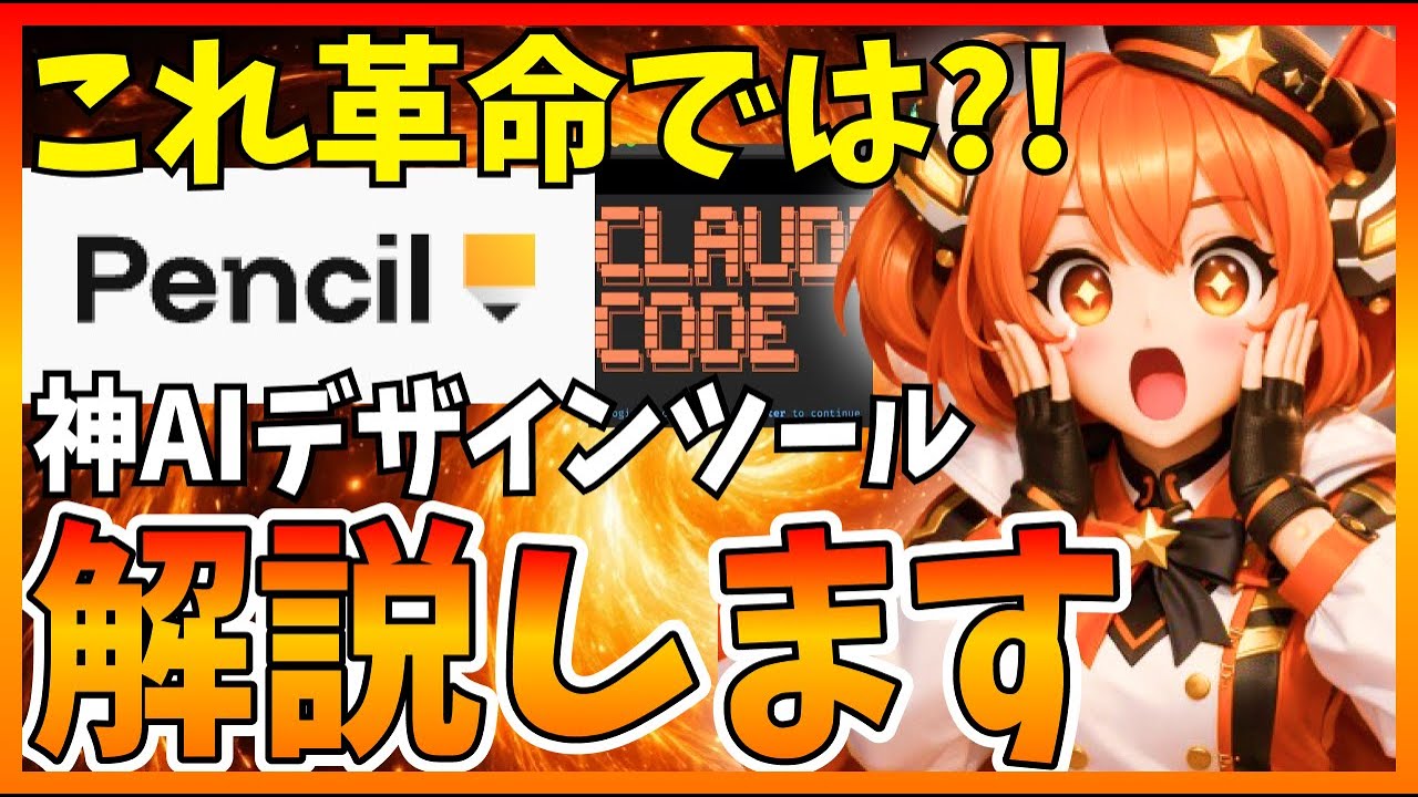 【神ツール】Pencilが凄い！Claude CodeとMCP連携でUIデザイン自動化