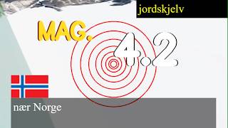  Jordskjelv med styrke 4,2 rammet nær Norge i dag 12. mars 2026 kl. 04:35 lokal tid