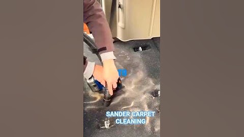 Clean Car Rug with Sander Hack  🧠