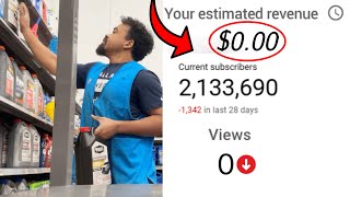 2 MILLION SUBSCRIBERS AND I WORK A 9-5! (DAY IN THE LIFE OF A WALMART NIGHT SHIFT STOCKER)