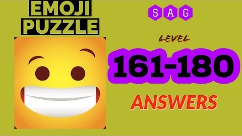 Emoji Puzzle! level 161 162 163 164 165 166 167 168 169 170 171 172 173 174 175 176 177 178 179 180