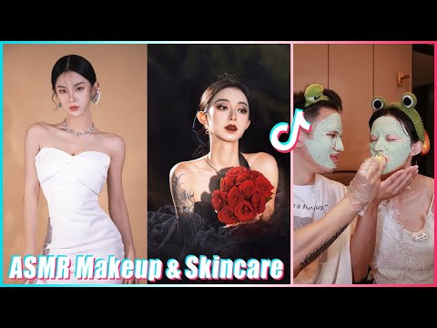 Jannatul☘️Mitsuisen✨Cute Couple ASMR Makeup Tutorial🍀Tiktok satisfying asmr skincare rountine🌿183