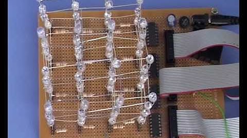 Microcontroller Project : SPI controlled 4x4x4 LED cube