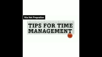 Tips for Time Management | Nta Net paper 1, Commerce/Management | Nta Net Prepration.