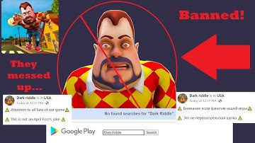 Dark Riddle got DELETED from all devices...