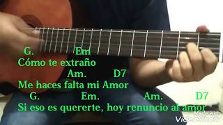 Miniatura del video "Cómo tocar Como Te Extraño en círculo de SOL. Guitarra, tutorial"