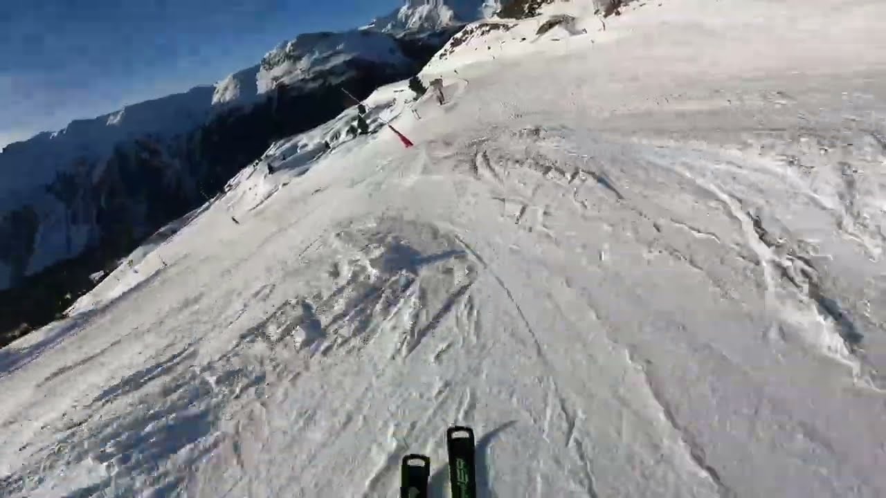 Ischgl Idalp to Pardoramabahn fast with jumps