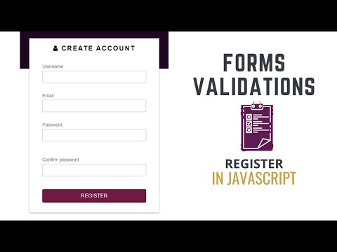 FORM VALIDATIONS in JavaScript 01 - Create Account