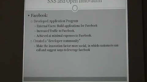 Social Networking Open Innovation