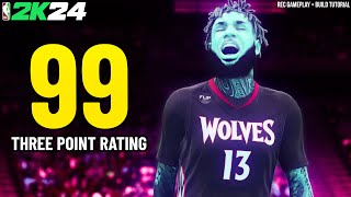 I Took My 99 Three Ball Sharp-Shotcreator to The Rec in NBA 2K24! 🤯 THIS BUILD DOESN'T MISS!