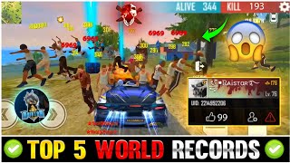TOP 5 WORLD RECORD OF FREE FIRE⚡⚡- para SAMSUNG A3,A5,A6,A7,J2,J5,J7,S5,S6,S7,S9,A10,A20,A30,A50,A70