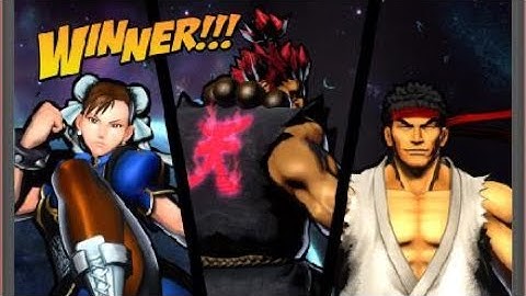 ULTIMATE MARVEL VS. CAPCOM 3 Ryu Chun Li Akuma Arcade Mode