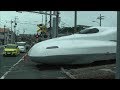 新大阪発JR浜松工場行き新幹線N700A　踏切通過　新幹線なるほど発見デー2017 新工場