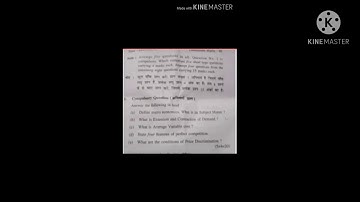 Kuk, B.Com - 1 sem,2019, Micro Economics,Previous year Question paper of Kuk University