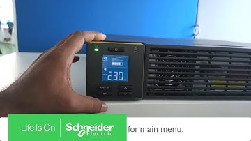 How to Set Lower Bypass Voltage Limit in SRV2KL-IN Through the Display | Schneider Electric Support