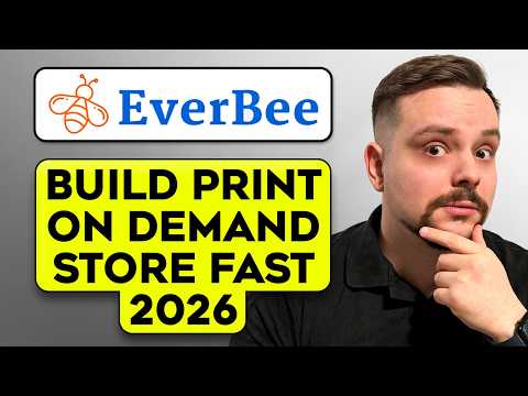How to Build Print On Demand Store FAST - 2026 (EverBee)