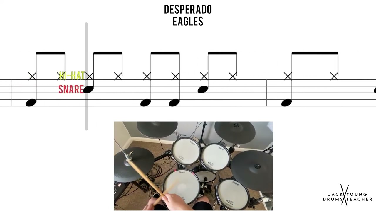 Desperado  Eagles🥁 Hard Beginner Version