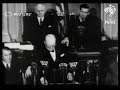 USA / DEFENCE: World War II: Winston Churchill speech to US Senate (1942)