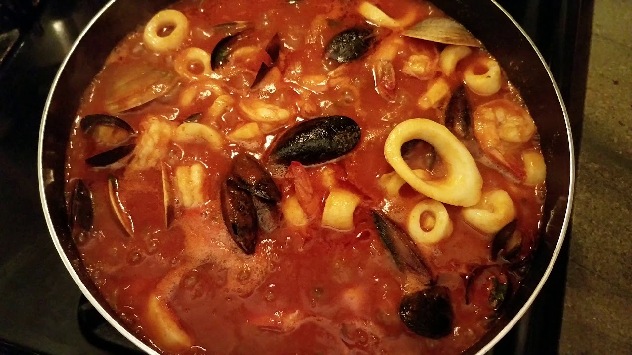 Mariscos con pasta- Seafood pasta