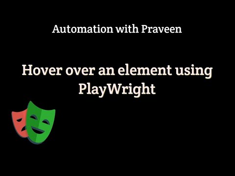 How to perform Hover over an element using Playwright