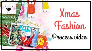 DCWV - Scrapbooking process - Christmas Fashion