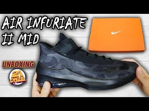 nike air max infuriate 2 mid on feet