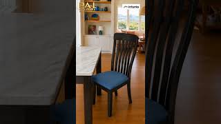 Allure Dining Table with Allure Royal Blue Dining Chairs | Godrej Interio | PAL DISTRIBUTORS