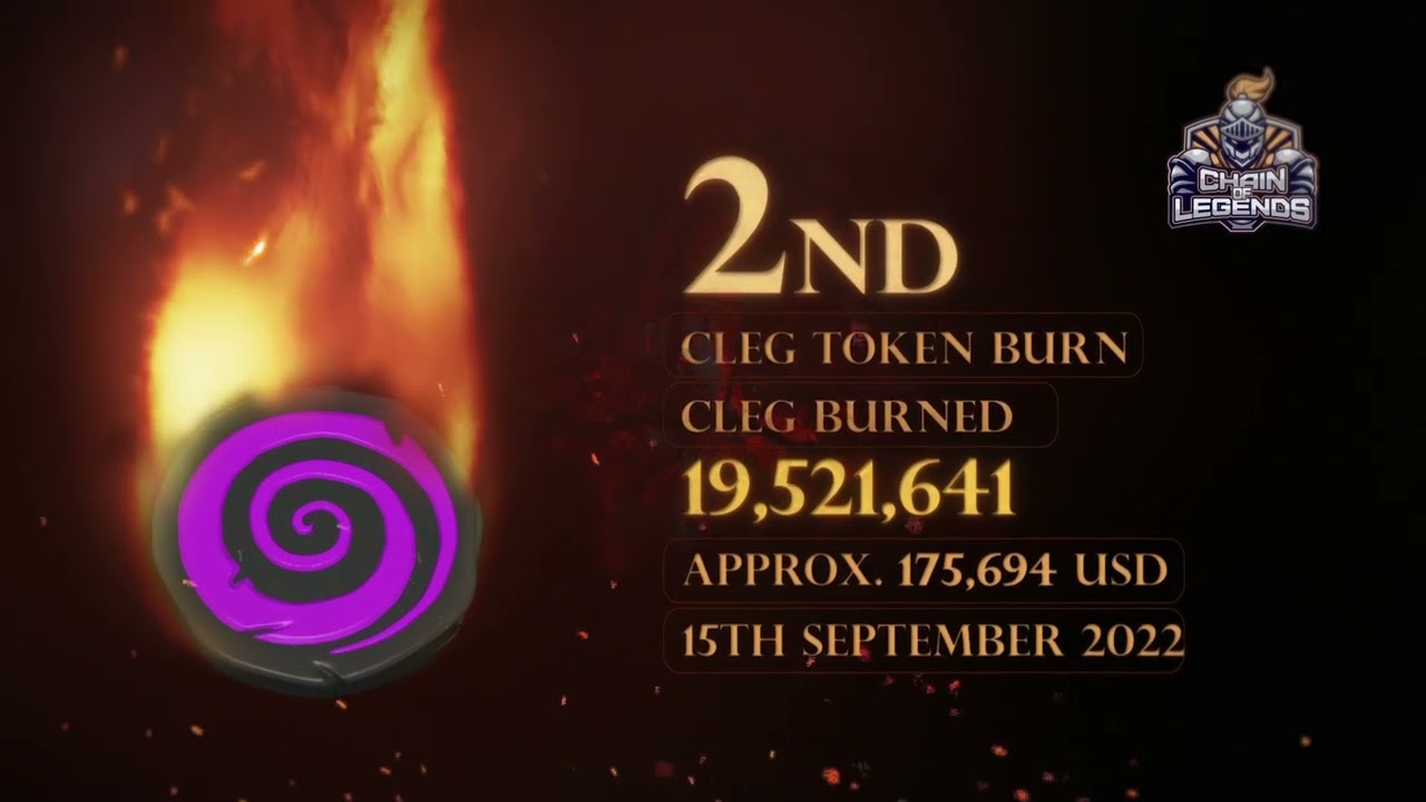Chain of Legends Token Burn