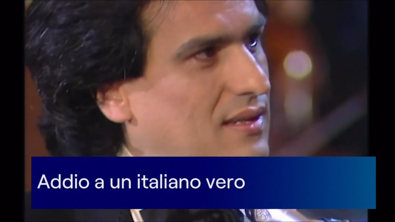 ADDIO A TOTO CUTUGNO