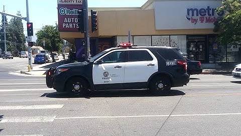 LAPD Valley Traffic Unit Responding