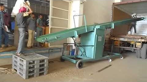 Mobile Conveyor System Loading & Unloading & Stacking Conveyor By Pitroda Machinery, Ahmedabad