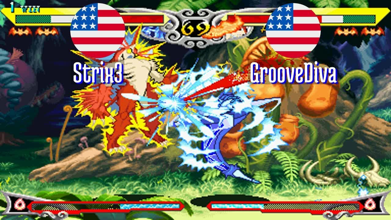 FT5 @vsavj: Strix3 (US) vs GrooveDiva (US) [Vampire Savior vsav
