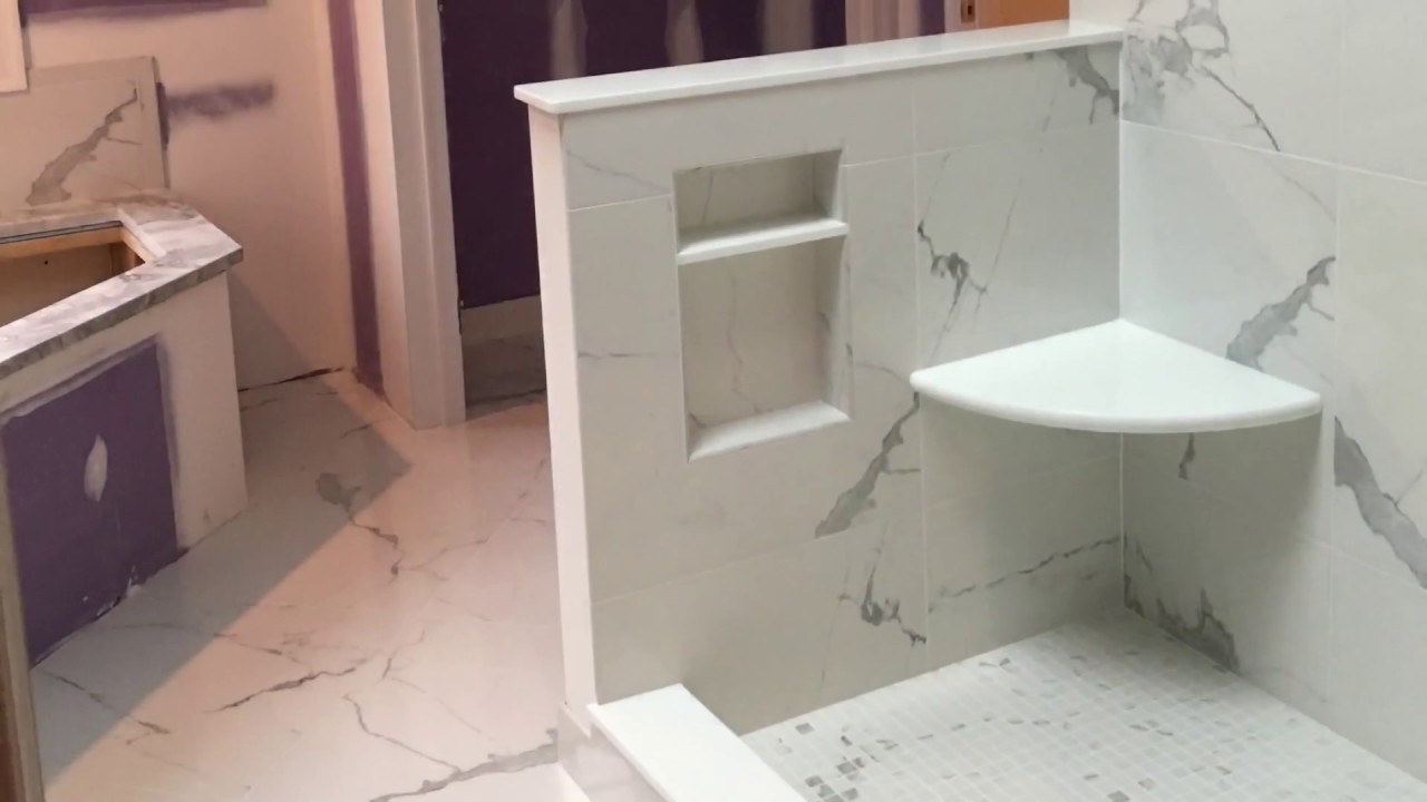 Installing Tiles In Master Bathroom VIII LevTec System YouTube