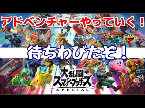 待望の最新作！最速でアドベンチャーやっていきたい！【大乱闘スマッシュブラザーズ SPECIAL】