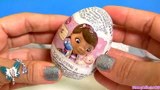 Doc Mcstuffins Surprise Eggs Disney Princess Sofia The First & Jake And Neverland Pirates Huevos