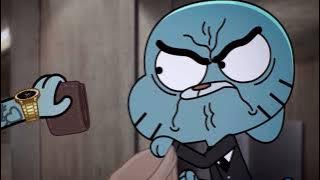 Amazing world of gumball: the schooling - gumball and Darwin work at the bank
