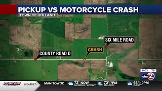 Motorcyclist airlifted to hospital after crash