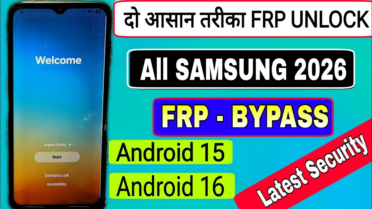 🚀Latest Samsung FRP Bypass Trick 2026(100% Work) Android 16/15/14 💯% FRP Unlock Not Talkback Require
