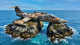 Derelict Fighter Jet Rebuilt Into an Ultra Luxury Coastal Hideaway
