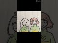 Vẽ Chara vs Asriel (tiếp theo l&agrave; Error)