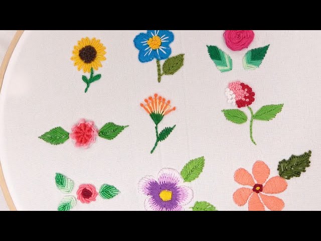 🧶 Puntadas para bordar flores: Ideas paso a paso [2024]