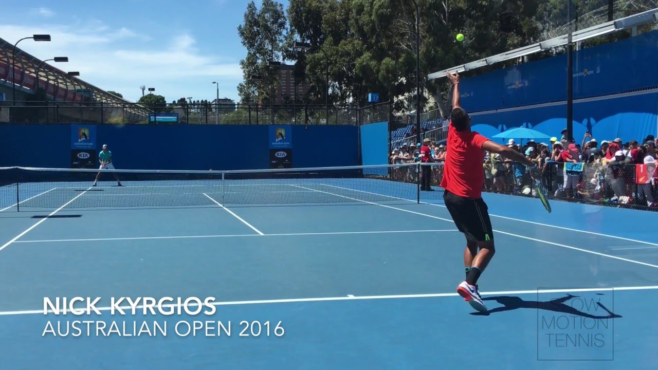 Nick Kyrgios - Practice 2016 (Serve) 4K