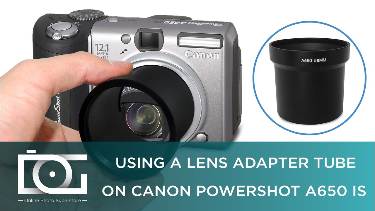 Tube Adapter Bundle for Canon Powershot A700 Tele Lens Canon A710 Canon A720 is Canon is Wide 