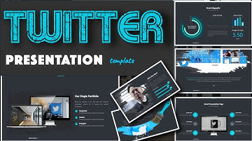 Twitter inspired PowerPoint presentation template with morph transition animation🔥ppt slideshow