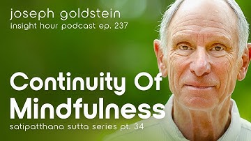 Continuity of Mindfulness with Joseph Goldstein – Insight Hour Ep. 237 – Satipatthana Sutta Pt. 34