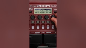 How To Set The Looper Volume For The ZOOM B1 FOUR Bass Guitar Multi FX Pedal
