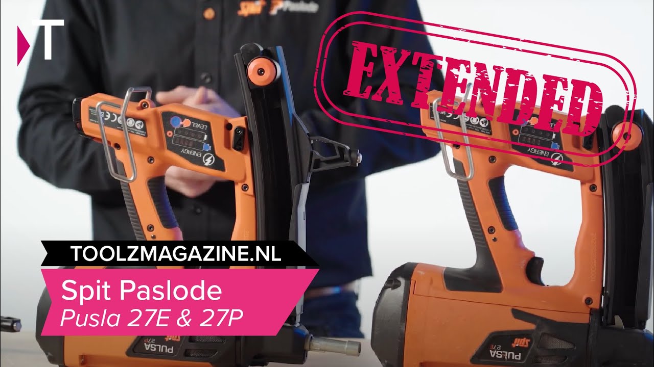 Demonstratie Pulsa 27E en Pulsa 27P van Spit Paslode (uitgebreid)